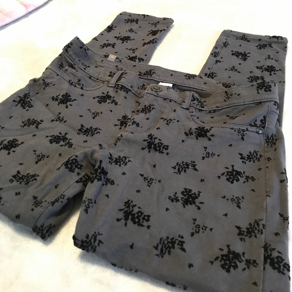 Lauren Conrad Floral Jeggings Pants